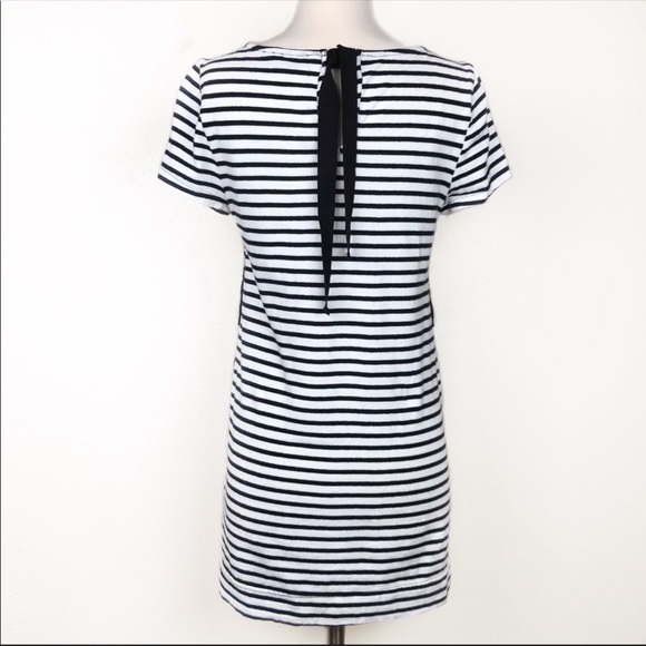Anthropologie Postmark Stripe Filigree Tunic Dress - Picture 5 of 9